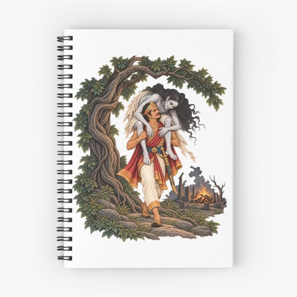Item preview, Vikram and Betal Indian Folklore Art designed and sold by Larkfound Studio.