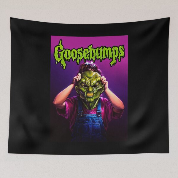 Item preview, horror haunted mask halloween goosebumps retro tv series  designed and sold by Blck-Acid-Devil.