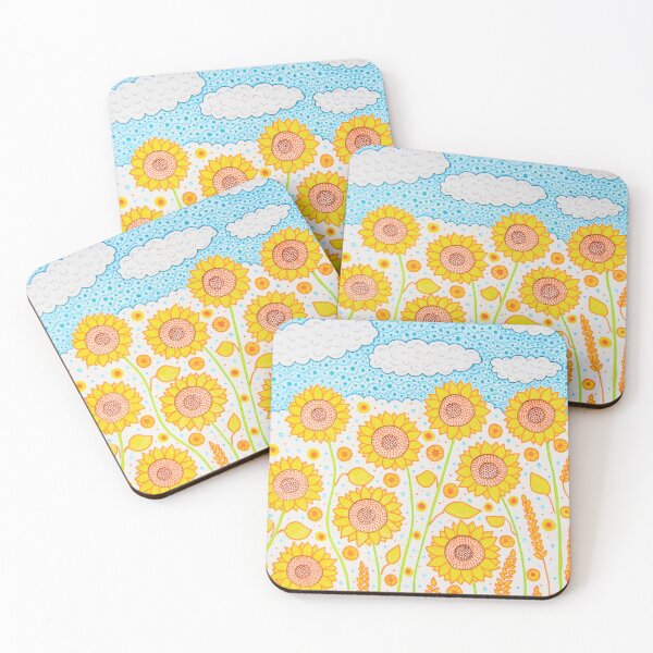 Item preview, Sunflowers and blue sky designed and sold by Anna-Art-Studio.