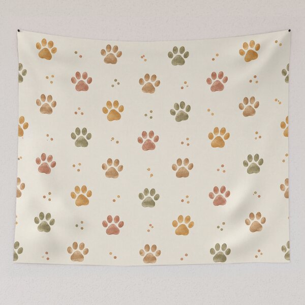 Item preview, Paw Print Watercolor Safari Pattern designed and sold by mycute-stickers.