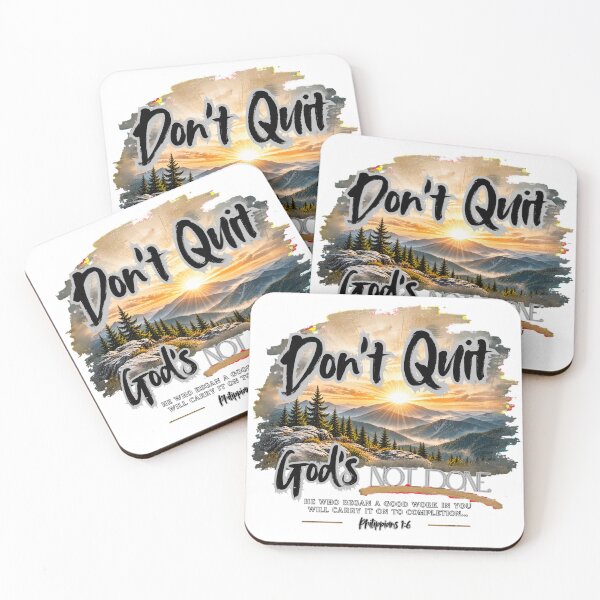 Item preview, Don’t Quit – God’s Not Done | Philippians 1:6 Christian Faith Design designed and sold by ThinkOnThis.