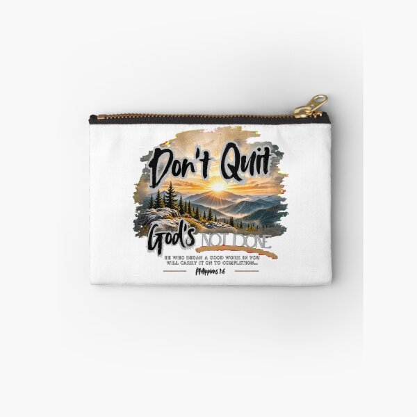 Item preview, Don’t Quit – God’s Not Done | Philippians 1:6 Christian Faith Design designed and sold by ThinkOnThis.