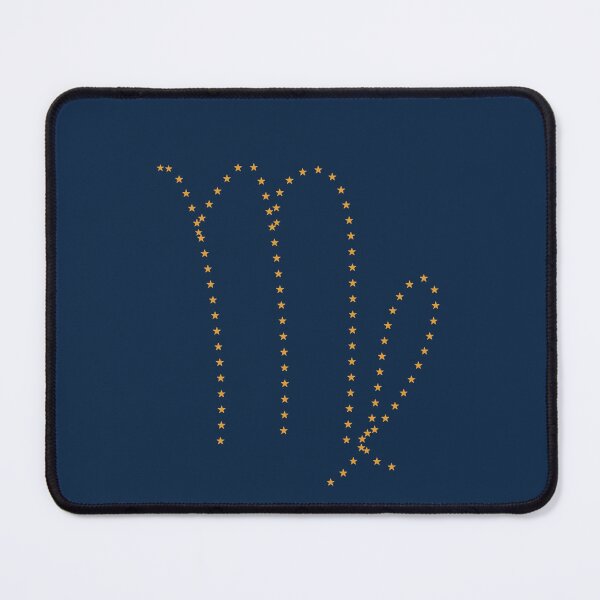 Item preview, Virgo Zodiac Symbol - Gold Stars on Navy designed and sold by iampaulmorris.