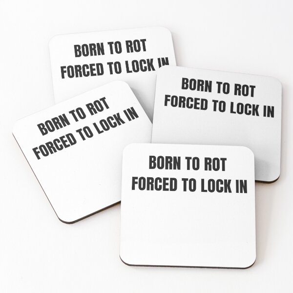 Item preview, Born To Rot Forced To Lock In Funny Gen Z Brainrot Meme T-Shirt designed and sold by RetroChicVibes.