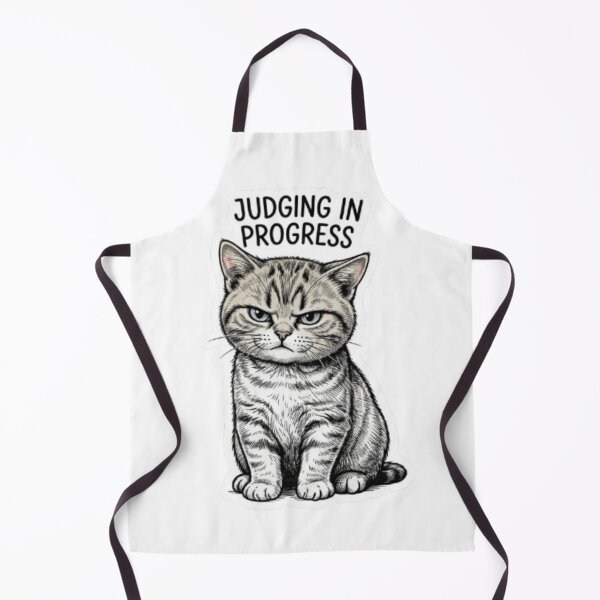 Item preview, Judging In Progress Cat designed and sold by PrintforDesign.