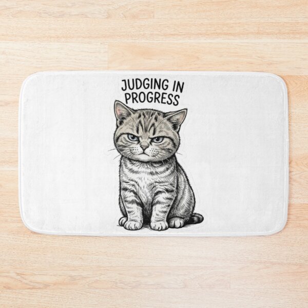 Item preview, Judging In Progress Cat designed and sold by PrintforDesign.
