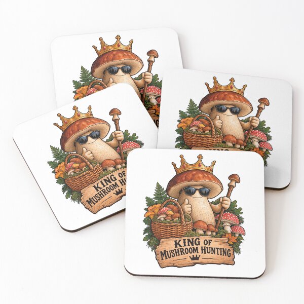Item preview, King Of Mushroom Hunting Funny Foraging Mushroom Picker  designed and sold by CrazySzoopWorld.
