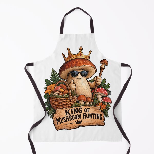 Item preview, King Of Mushroom Hunting Funny Foraging Mushroom Picker  designed and sold by CrazySzoopWorld.