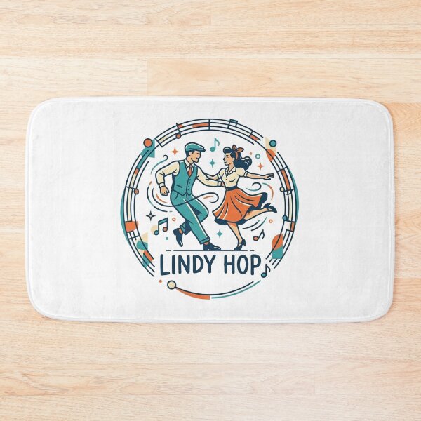 Item preview, Vintage Lindy Hop Swing Dance Music Retro Illustration designed and sold by AgdBol.