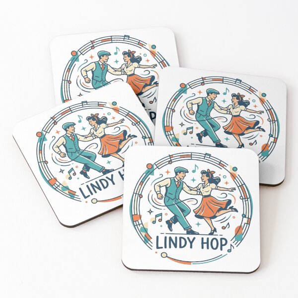 Item preview, Vintage Lindy Hop Swing Dance Music Retro Illustration designed and sold by AgdBol.