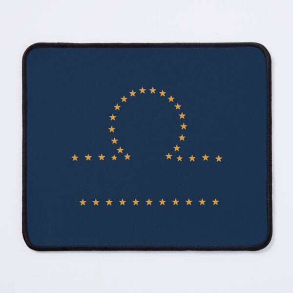 Item preview, Libra Zodiac Symbol - Gold Stars on Navy designed and sold by iampaulmorris.