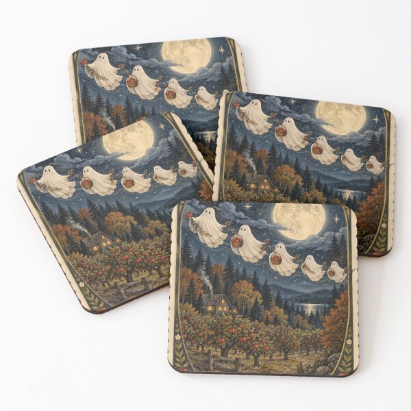 Item preview, Ghost Levitating Above Moonlit Apple Orchard designed and sold by scicilysimonee.