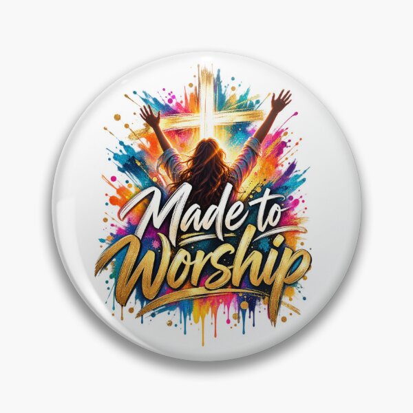 Item preview, Made to Worship | Colorful Christian Praise & Worship Design designed and sold by ThinkOnThis.