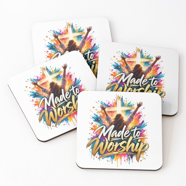 Item preview, Made to Worship | Colorful Christian Praise & Worship Design designed and sold by ThinkOnThis.
