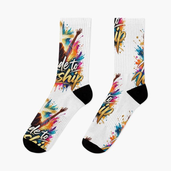 Item preview, Made to Worship | Colorful Christian Praise & Worship Design designed and sold by ThinkOnThis.