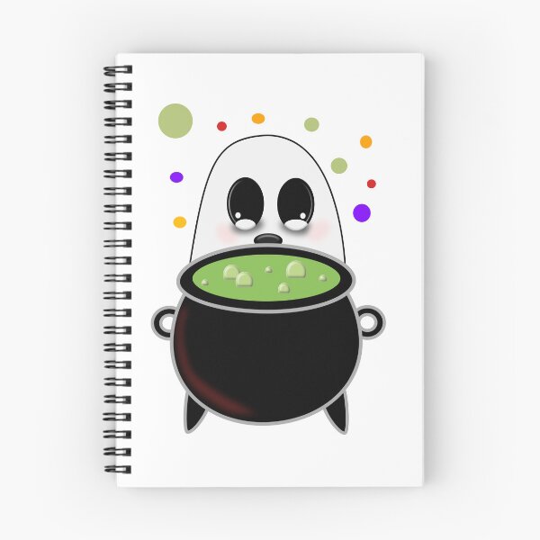 Item preview, Cute Ghost Brewing Magic Potion | Kawaii Halloween Witch Design designed and sold by ForcePrint.