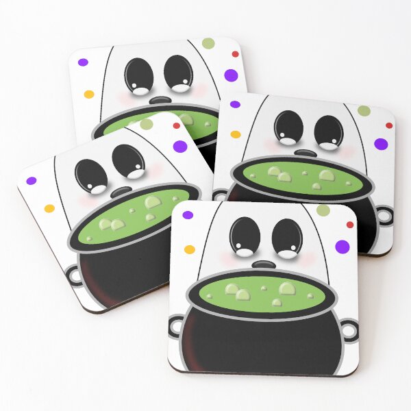 Item preview, Cute Ghost Brewing Magic Potion | Kawaii Halloween Witch Design designed and sold by ForcePrint.