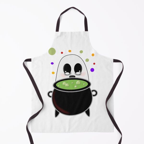 Item preview, Cute Ghost Brewing Magic Potion | Kawaii Halloween Witch Design designed and sold by ForcePrint.
