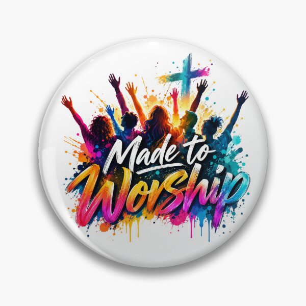 Item preview, Made to Worship | Colorful Christian Praise & Worship Design designed and sold by ThinkOnThis.