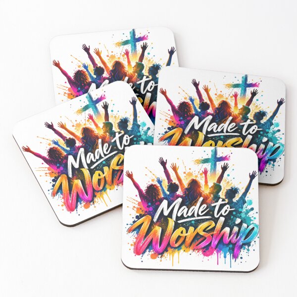 Item preview, Made to Worship | Colorful Christian Praise & Worship Design designed and sold by ThinkOnThis.
