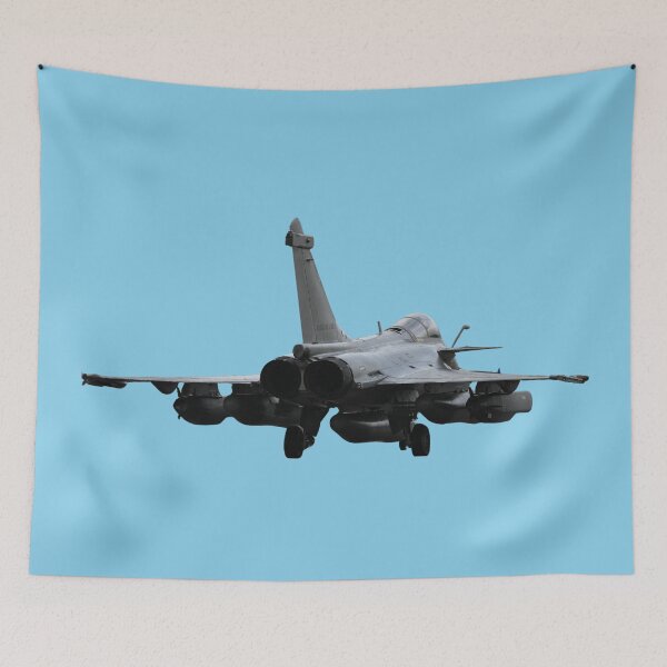 Item preview, Rafale Omnirole Fighter Tarmac Rear View Vector Art designed and sold by AfterburnerLab.