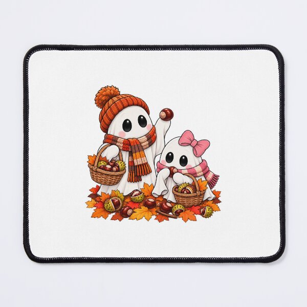 Item preview, Cute Ghosts Collecting Conkers designed and sold by House Of Hauntlings.