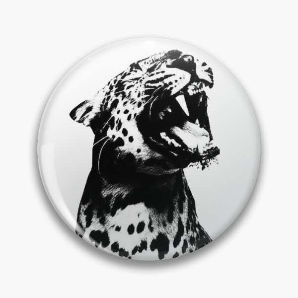 Item preview, Wild - Monochrome Jaguar Portrait designed and sold by kaizen x malena.