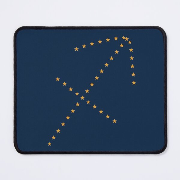 Item preview, Sagittarius Zodiac Symbol - Gold Stars on Navy designed and sold by iampaulmorris.