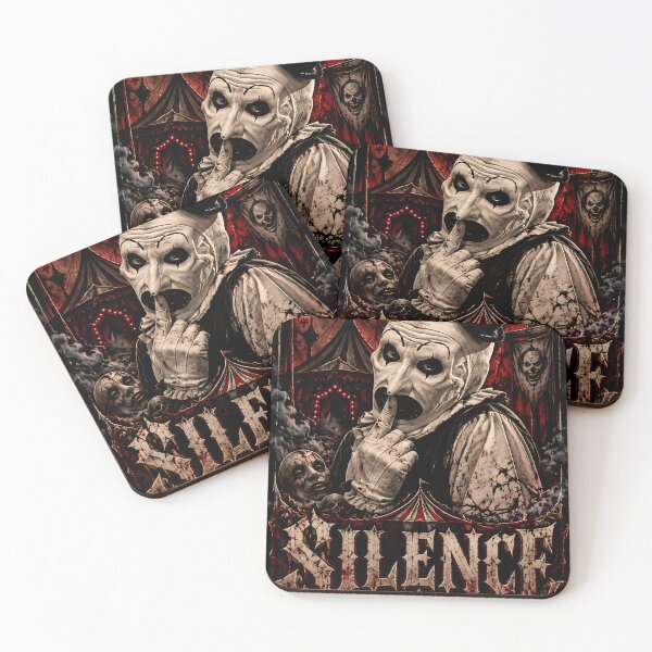 Item preview, Silence Killer Clown Halloween Slasher Dark Circus Horror Art designed and sold by AV.