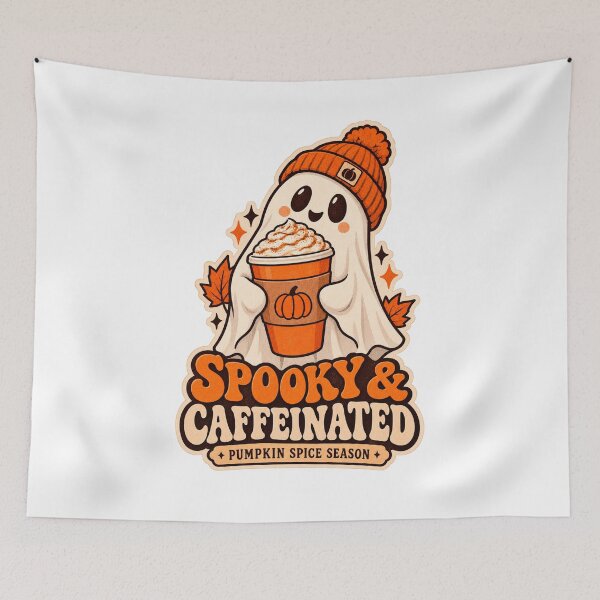 Item preview, Spooky And Caffeinated Pumpkin Spice Ghost designed and sold by gabicoutodesign.
