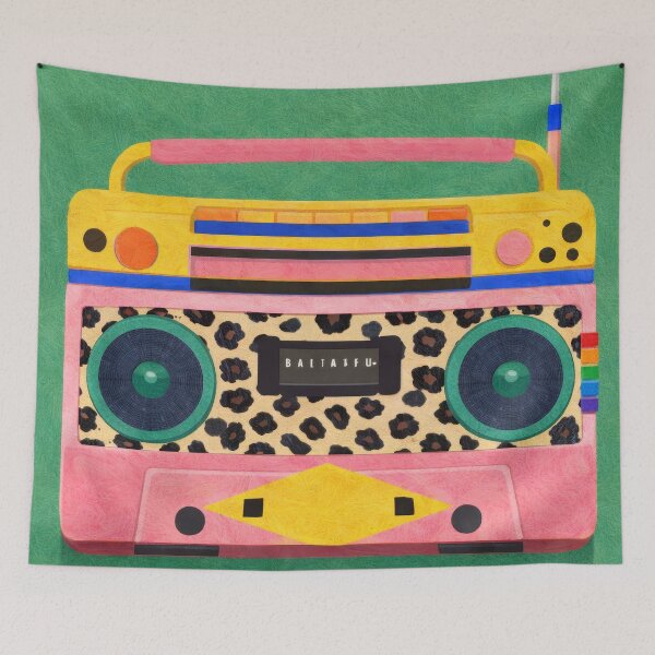 Item preview, Retro Boombox Cinema Soundtrack Movie Poster designed and sold by Cine8.