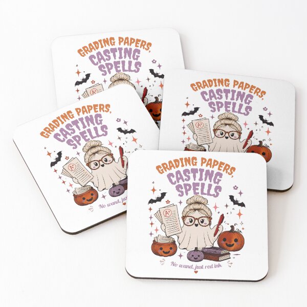 Item preview, Grading Papers Casting Spells | Witchy Teacher Halloween Design designed and sold by artscreat.