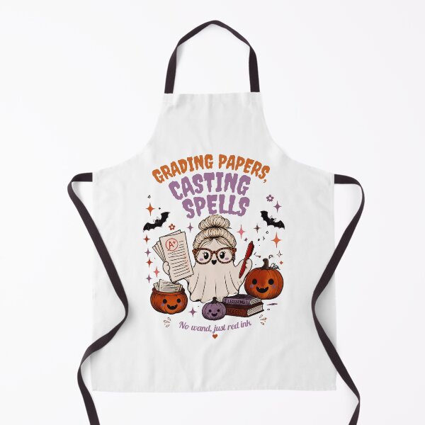 Item preview, Grading Papers Casting Spells | Witchy Teacher Halloween Design designed and sold by artscreat.