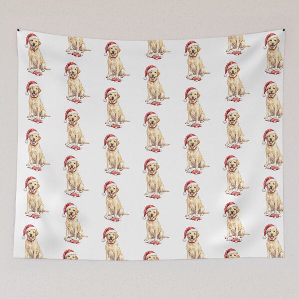 Item preview, Santa Hat Labrador Dog designed and sold by Tiffany Roy.
