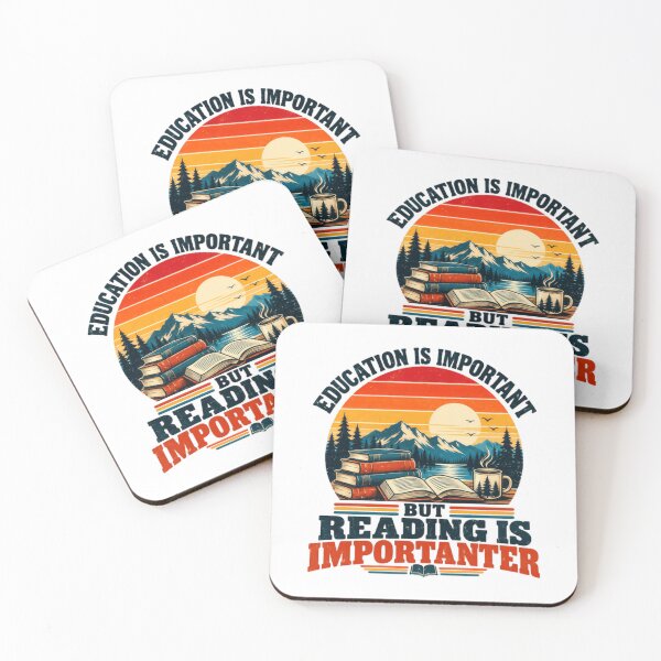 Item preview, Education Is Important But Reading Is Importer Book Lover Reader Teacher Student designed and sold by SkeletonsDanger.