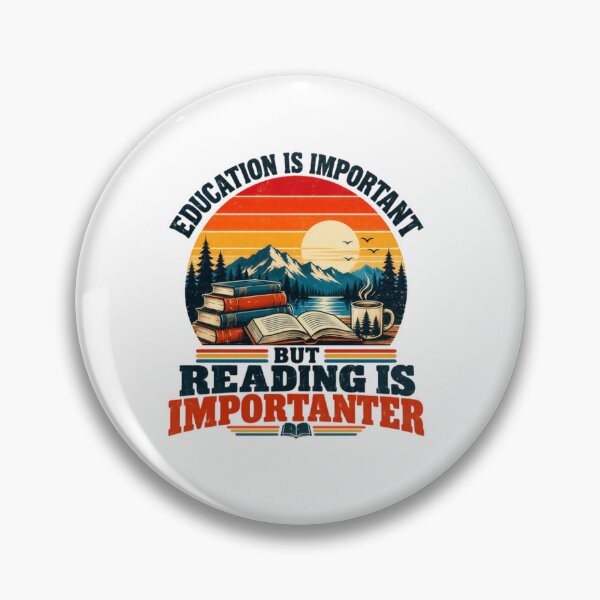 Item preview, Education Is Important But Reading Is Importer Book Lover Reader Teacher Student designed and sold by SkeletonsDanger.