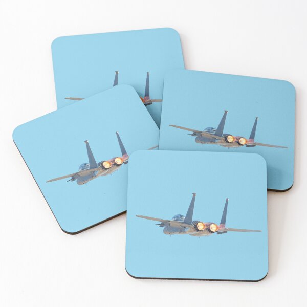 Item preview, F-15 Eagle Twin Engine Full Afterburner Rear Vector Art designed and sold by AfterburnerLab.