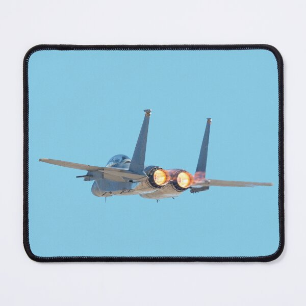 Item preview, F-15 Eagle Twin Engine Full Afterburner Rear Vector Art designed and sold by AfterburnerLab.