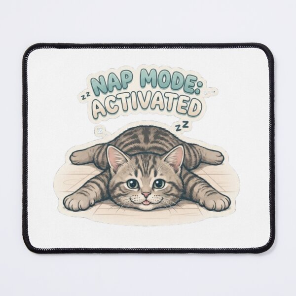 Item preview, Nap Mode Activated Cat designed and sold by PrintforDesign.