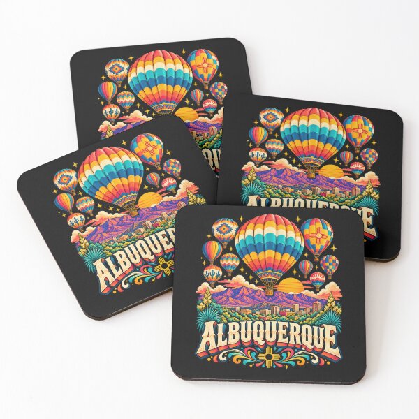 Item preview, Albuquerque Colorful Balloon Festival Hot Air Balloon New Mexico Design designed and sold by Trendably.