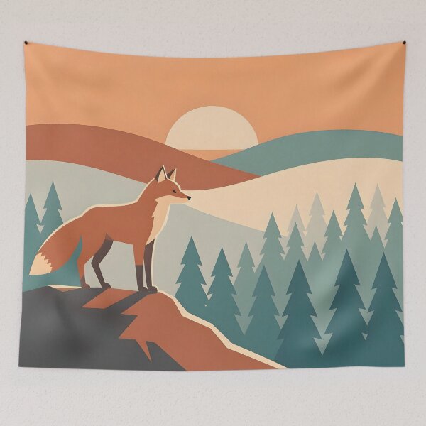Item preview, Fox Sunset Forest Silhouette designed and sold by Herodestroyer.