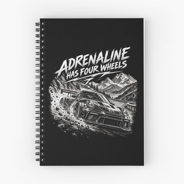 Item preview, Adrenaline Has Four Wheels Sports Car Racing Enthusiast  designed and sold by CrazySzoopWorld.