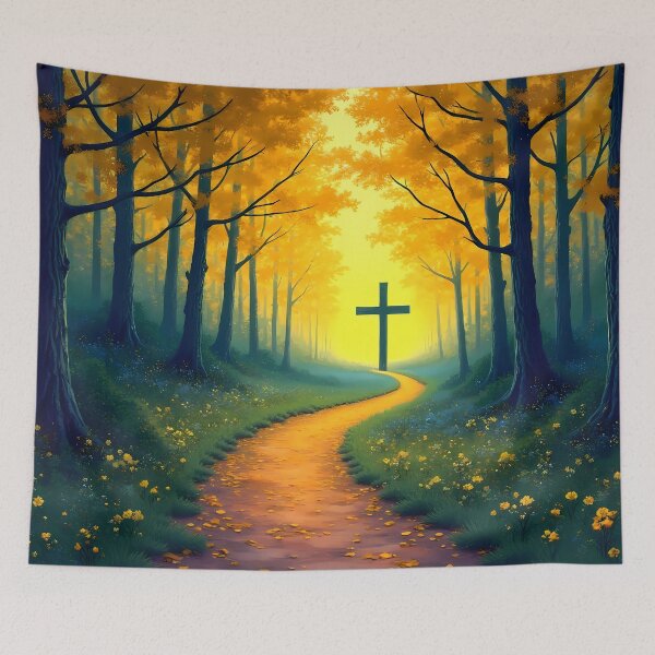 Item preview, Forest Path to Cross - Christian Faith designed and sold by Pastor Reeves Studio.