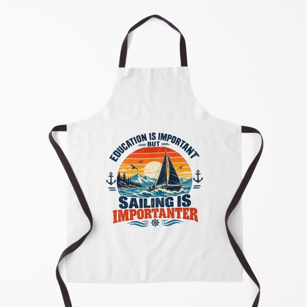 Item preview, Education Is Important But Sailing Is Importanter Sailor Boating Ocean Lover Hobby designed and sold by SkeletonsDanger.