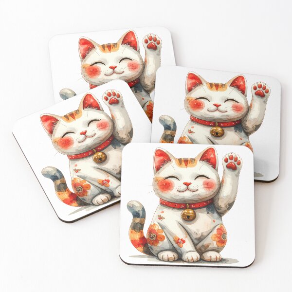 Item preview, Lucky Japanese Maneki Neko Cat designed and sold by BetweenForms.