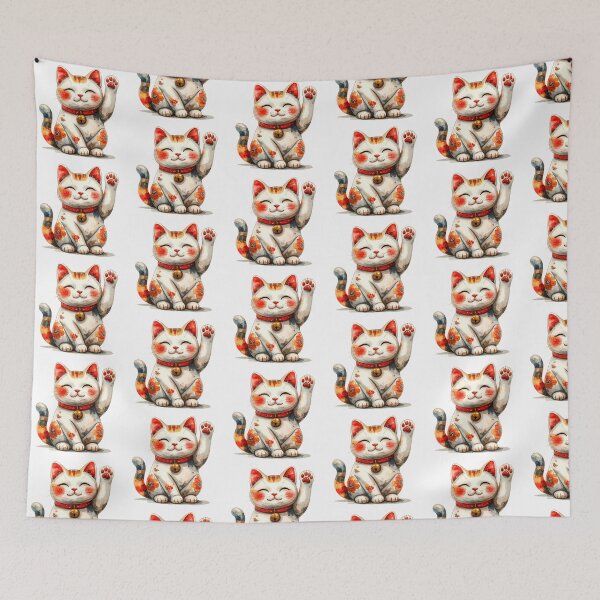 Item preview, Lucky Japanese Maneki Neko Cat designed and sold by BetweenForms.