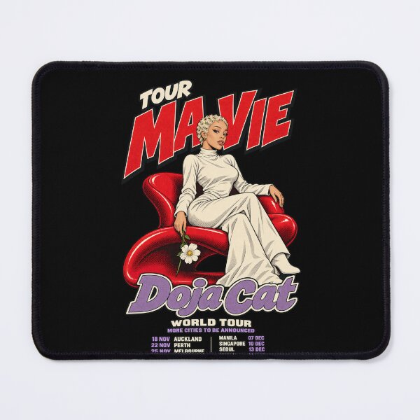Item preview, Doja Cat Tour Ma Vie World Tour Comic Style Red Chair Concert Poster designed and sold by Cuiroblinda.