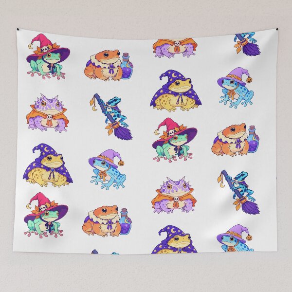 Item preview, Cute Halloween Witch Frogs – Spooky Cute Toad Design designed and sold by Zoolumi.