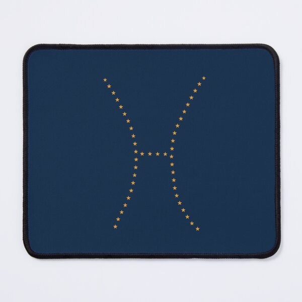 Item preview, Pisces Zodiac Symbol - Gold Stars on Navy designed and sold by iampaulmorris.