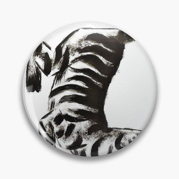Item preview, Crouching Shadow - Traditional Sumi-e Ink Tiger designed and sold by kaizen x malena.
